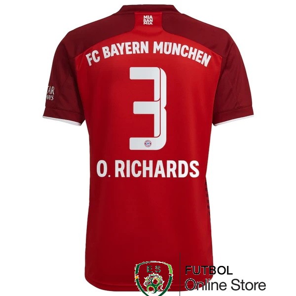 nuova maglietta bayern munich 2021-2022 o.richards 3 prima